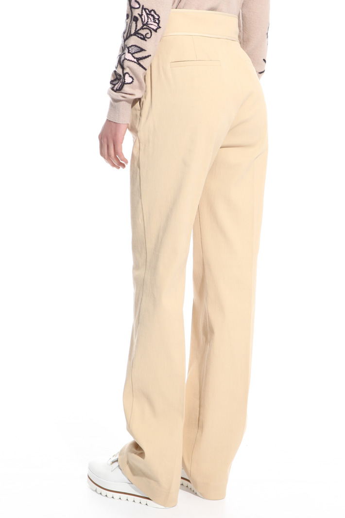 Pantalone in cotone cannetté Intrend Pantalone in cotone cannetté Intrend