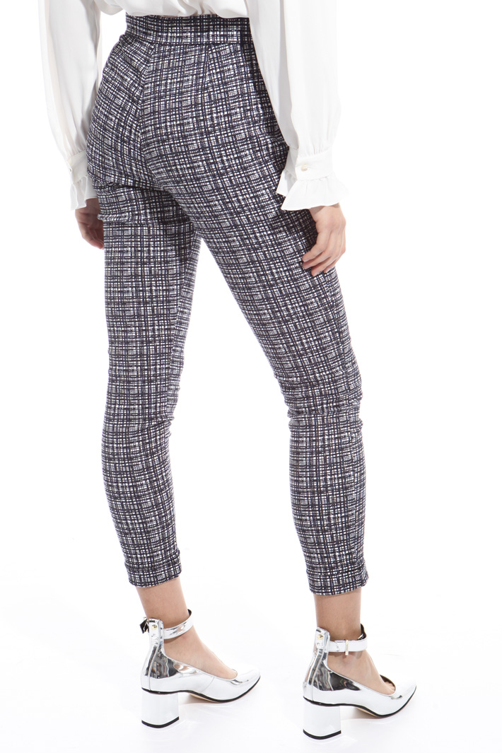 Pantalone skinny jacquard Intrend Pantalone skinny jacquard Intrend
