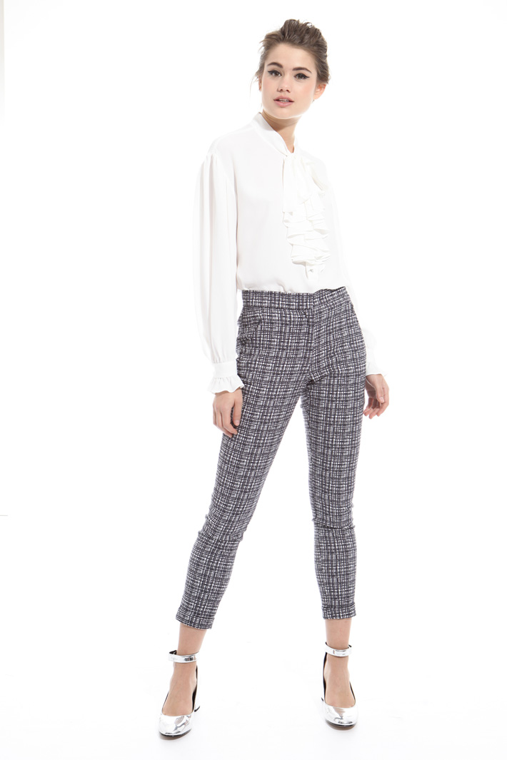 Pantalone skinny jacquard Intrend Pantalone skinny jacquard Intrend