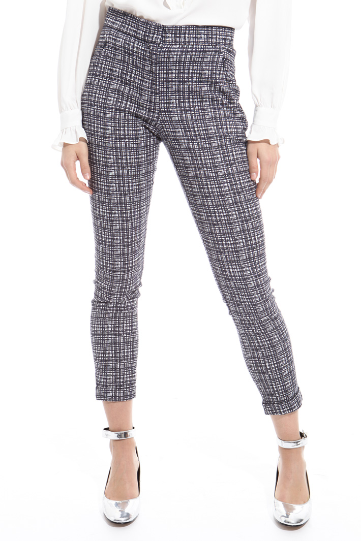 Pantalone skinny jacquard Intrend Pantalone skinny jacquard Intrend