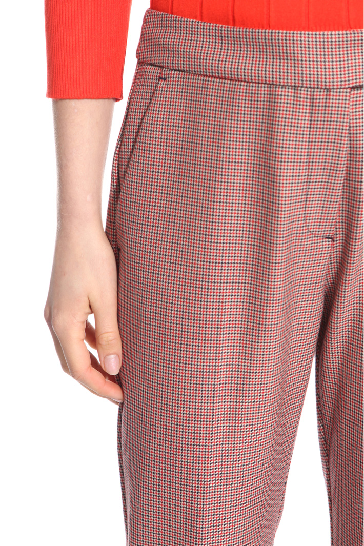 Pantaloni con micro fantasia Intrend Pantaloni con micro fantasia Intrend