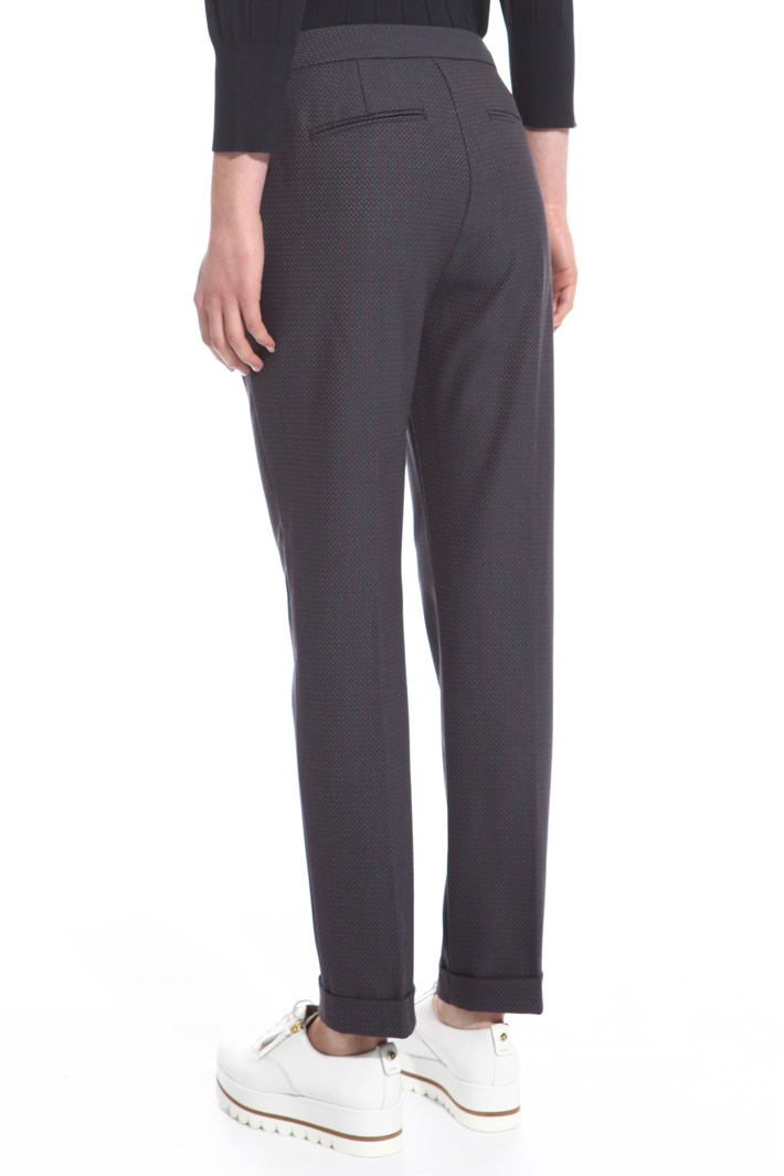 Pantaloni con micro fantasia Intrend Pantaloni con micro fantasia Intrend