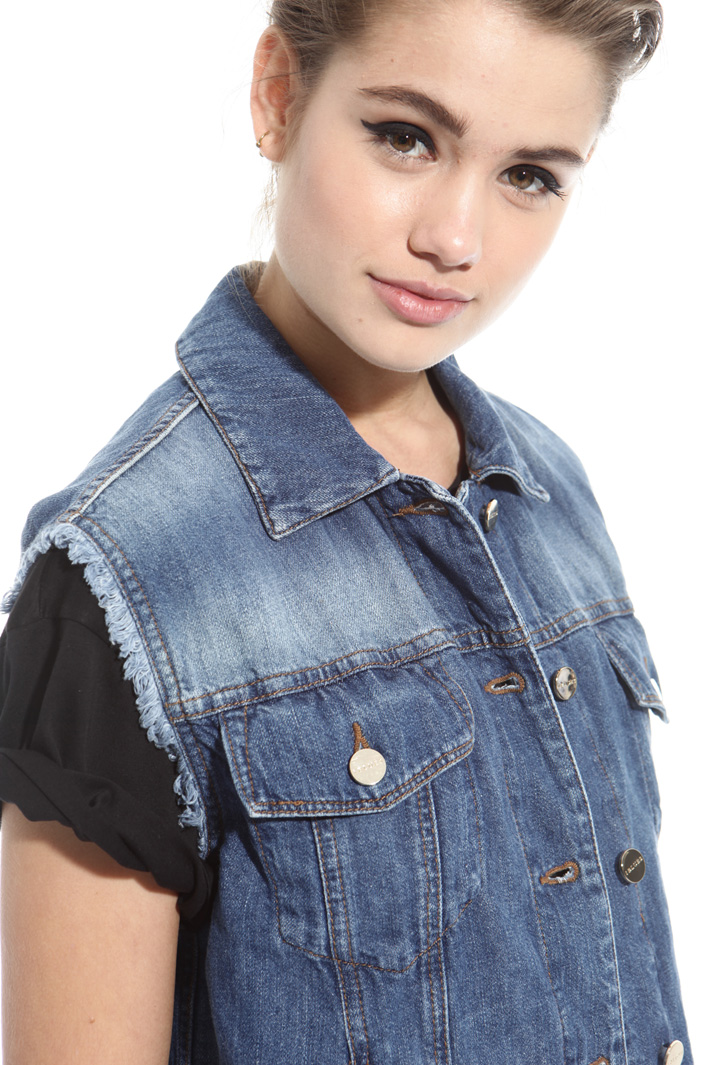 Denim vest Intrend Denim vest Intrend
