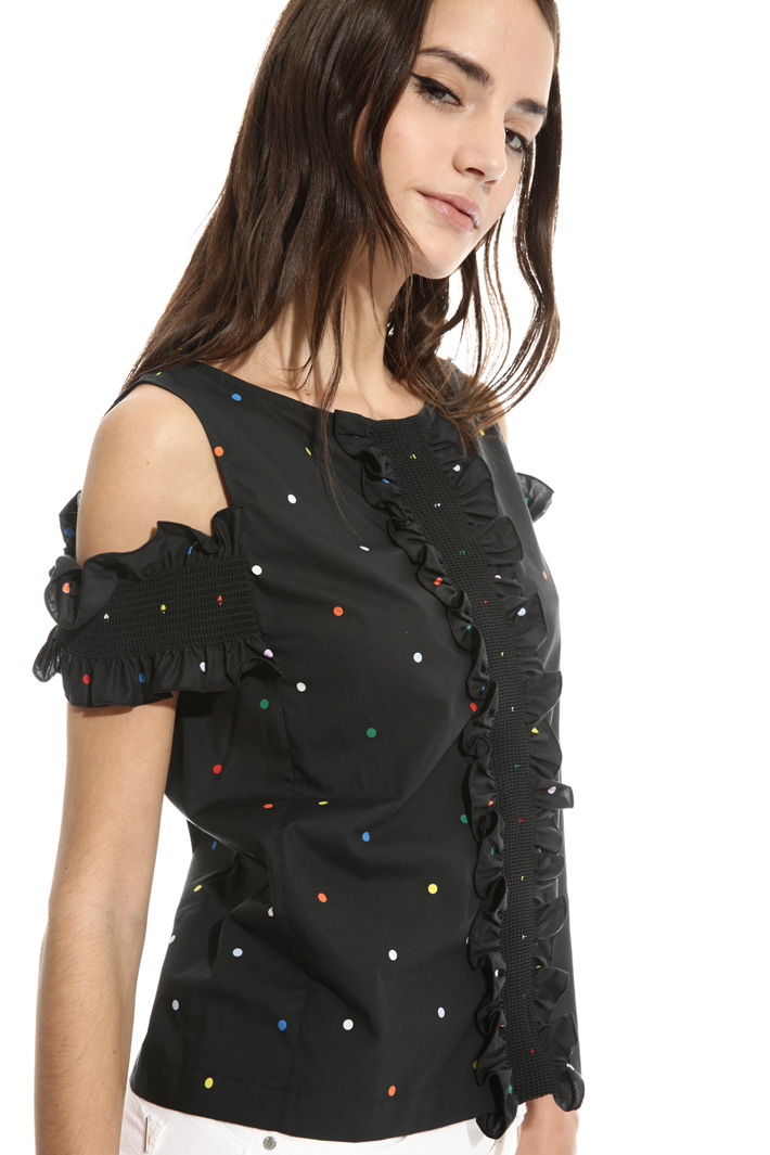 Top lavorazioni punto smock Intrend Top lavorazioni punto smock Intrend