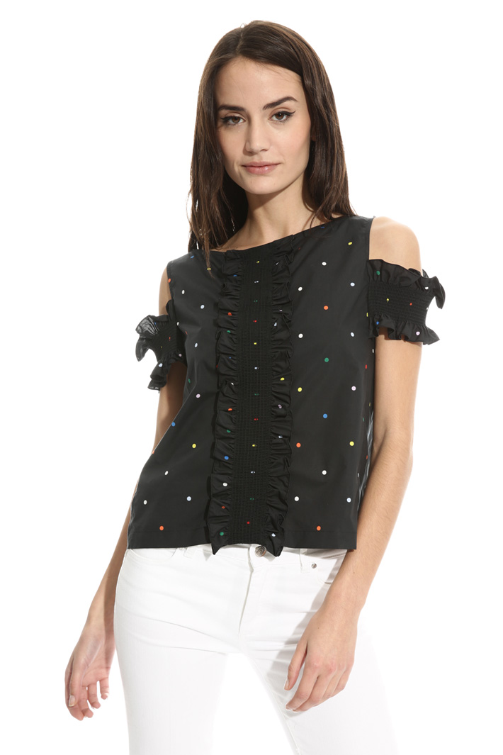 Top lavorazioni punto smock Intrend Top lavorazioni punto smock Intrend