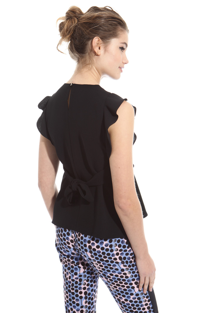Top in sablé con ruches Intrend Top in sablé con ruches Intrend