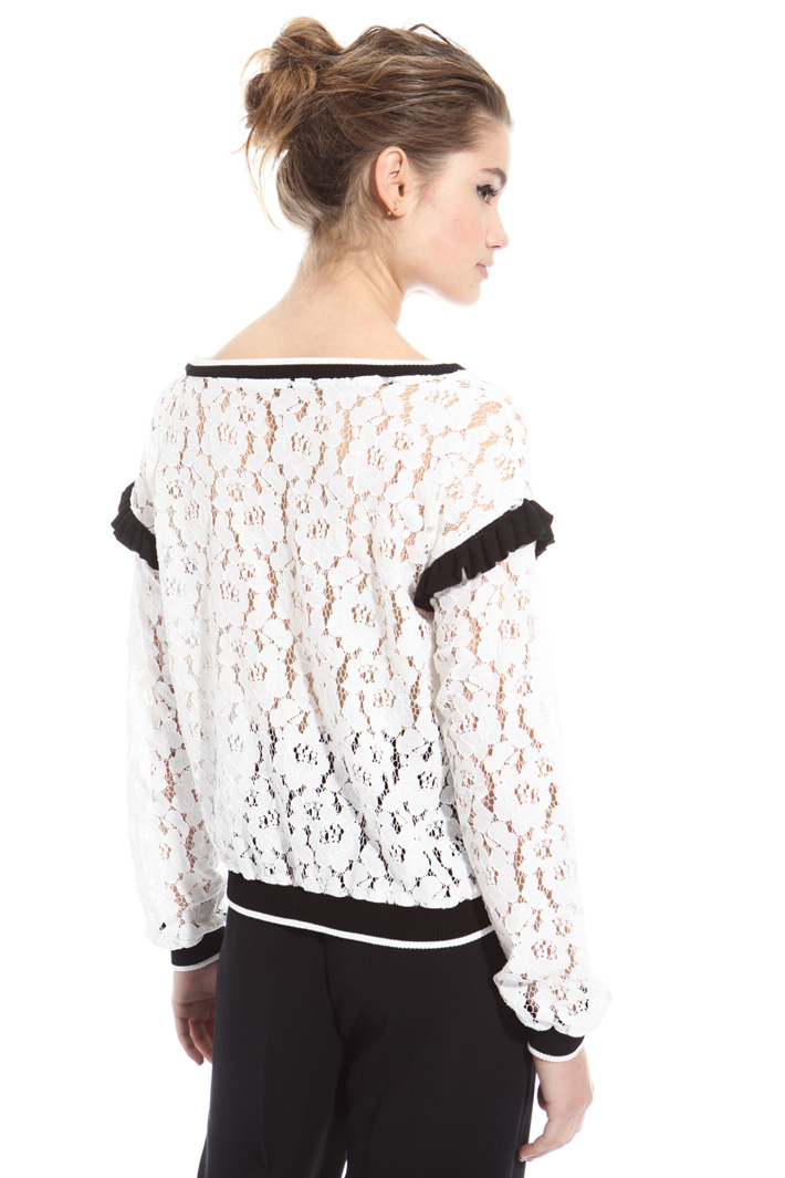 Maglia in pizzo con ruches Intrend Maglia in pizzo con ruches Intrend