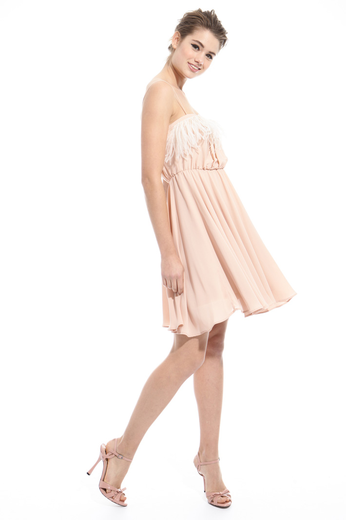 Georgette feather dress Intrend Georgette feather dress Intrend