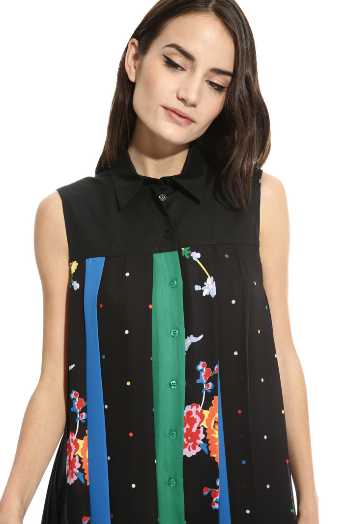 Abito in georgette multicolor Intrend Abito in georgette multicolor Intrend