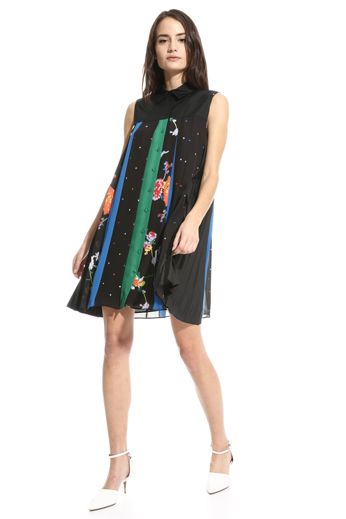 Abito in georgette multicolor Intrend Abito in georgette multicolor Intrend