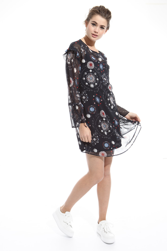 Abito in chiffon stampato Intrend Abito in chiffon stampato Intrend