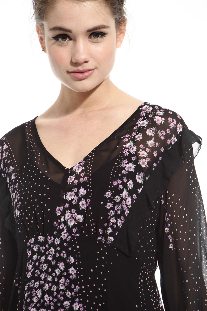 Abito lungo in georgette Intrend Abito lungo in georgette Intrend