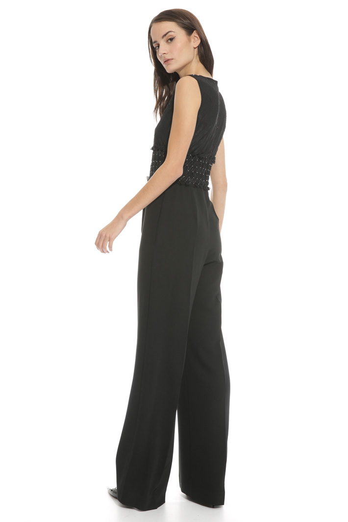 Tuta lunga in cady e tulle Intrend Tuta lunga in cady e tulle Intrend