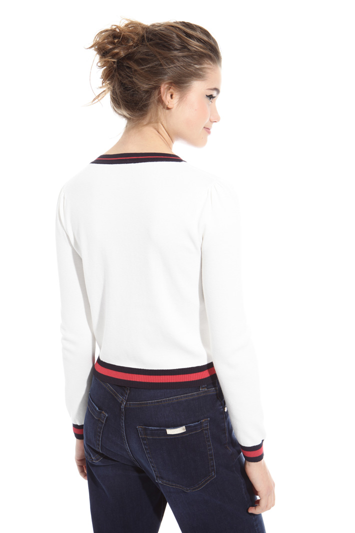 Cardigan con bordi a contrasto Intrend Cardigan con bordi a contrasto Intrend