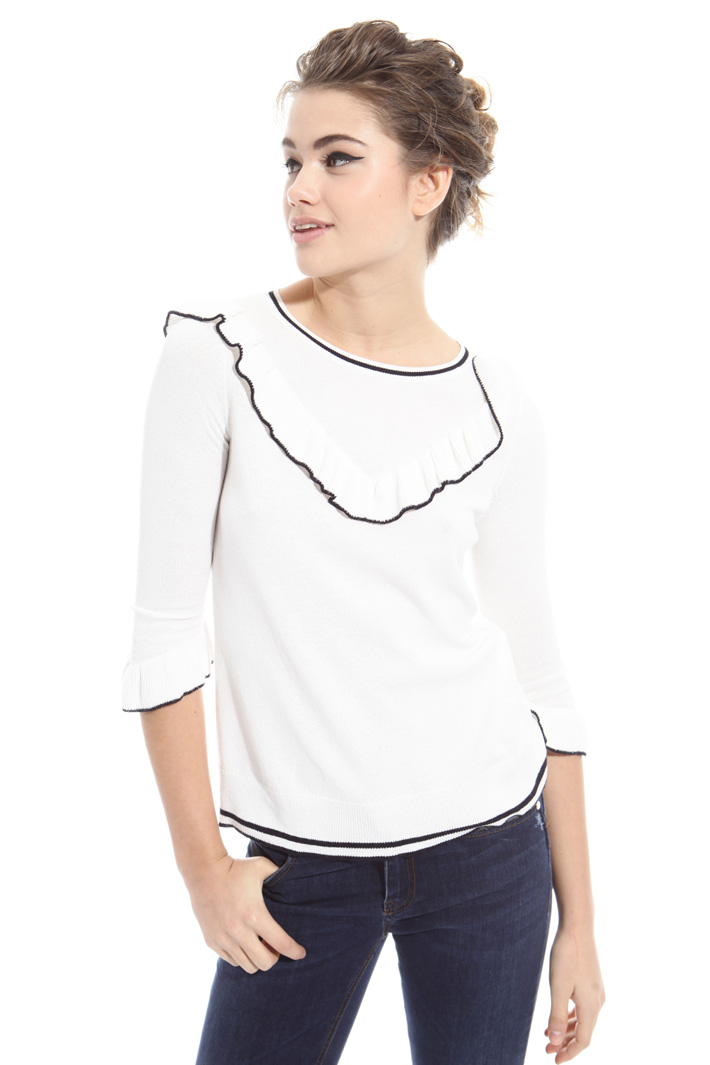 Maglia in viscosa con ruches Intrend Maglia in viscosa con ruches Intrend