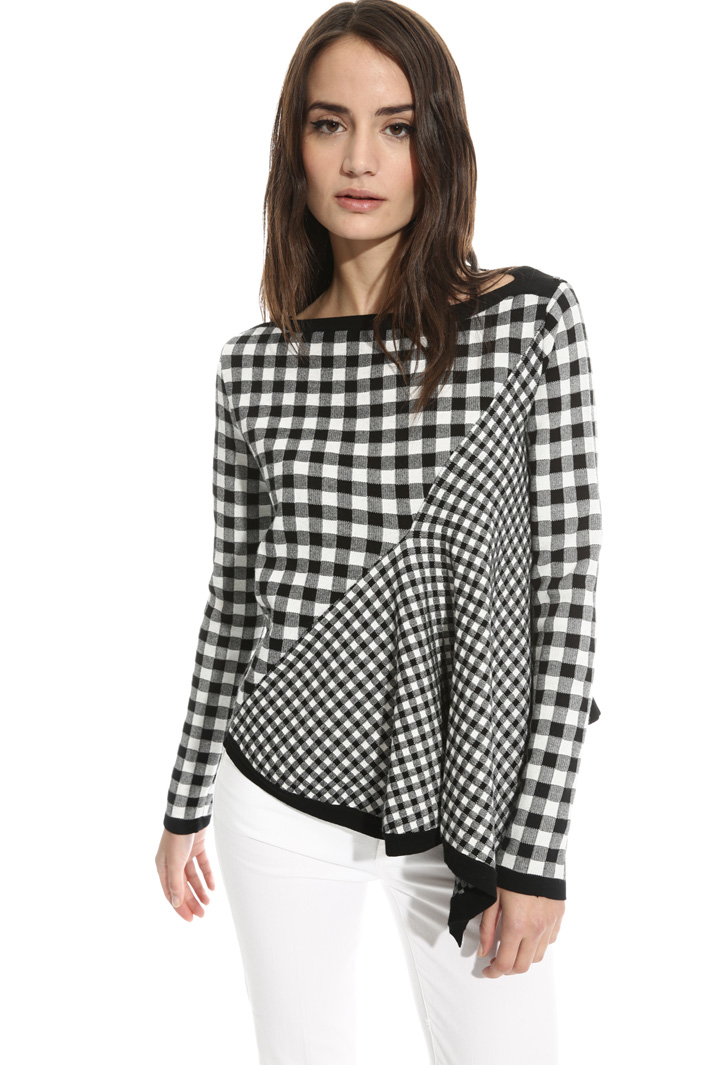 Maglia in viscosa vichy Intrend Maglia in viscosa vichy Intrend