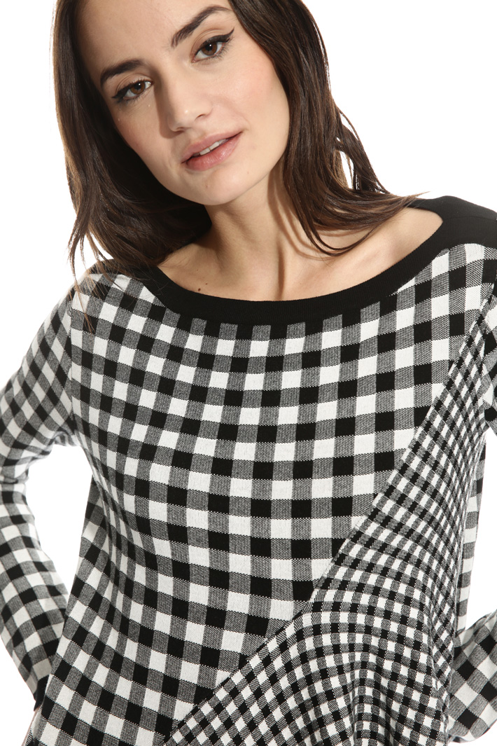 Maglia in viscosa vichy Intrend Maglia in viscosa vichy Intrend