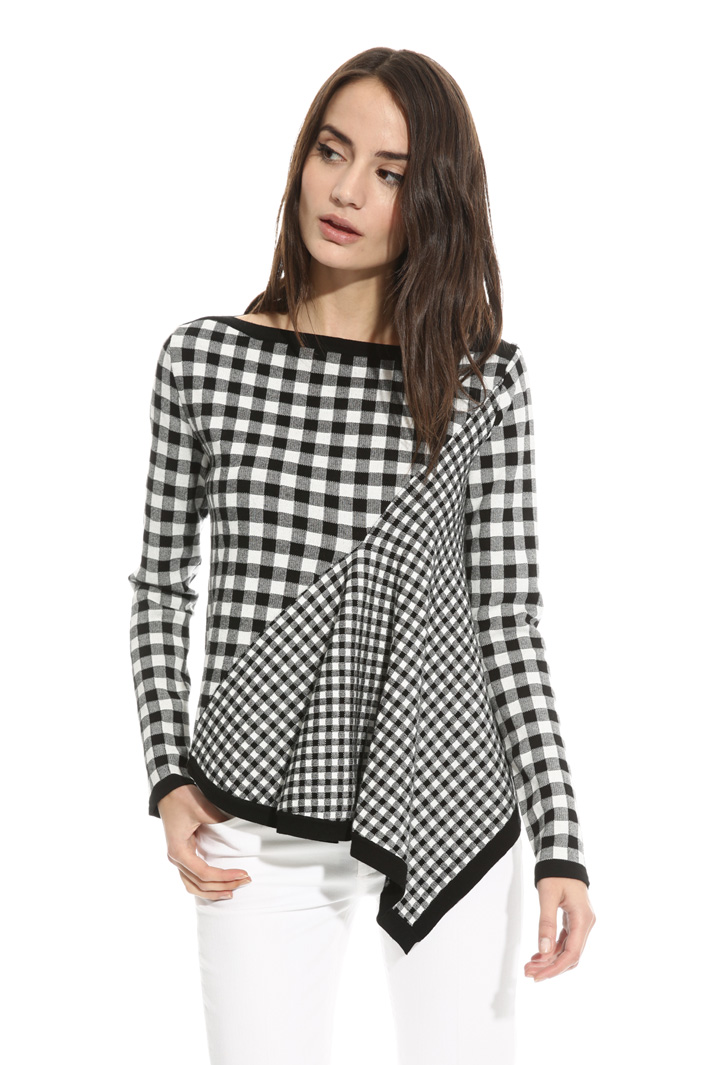 Maglia in viscosa vichy Intrend Maglia in viscosa vichy Intrend