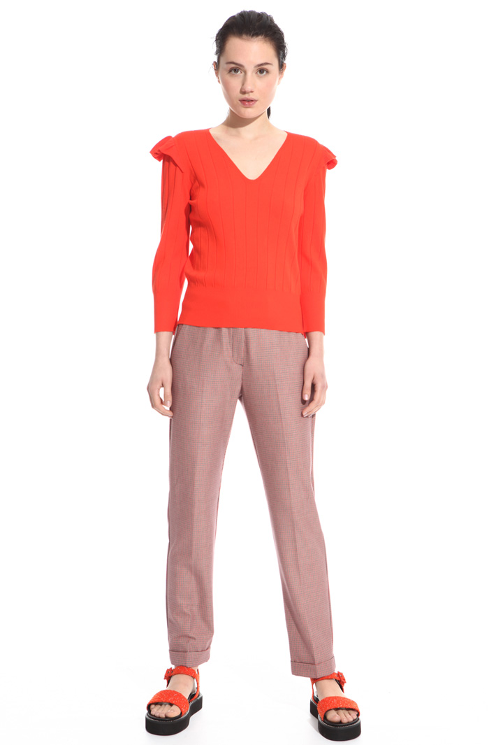 Maglia con volant sulle spalle Intrend Maglia con volant sulle spalle Intrend