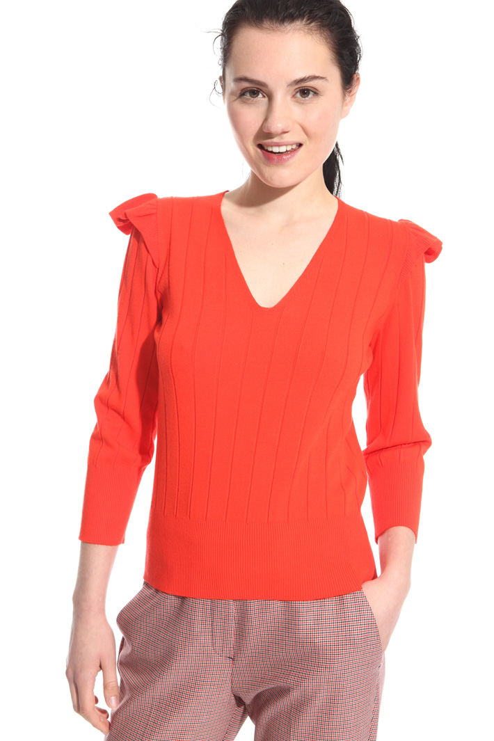 Maglia con volant sulle spalle Intrend Maglia con volant sulle spalle Intrend