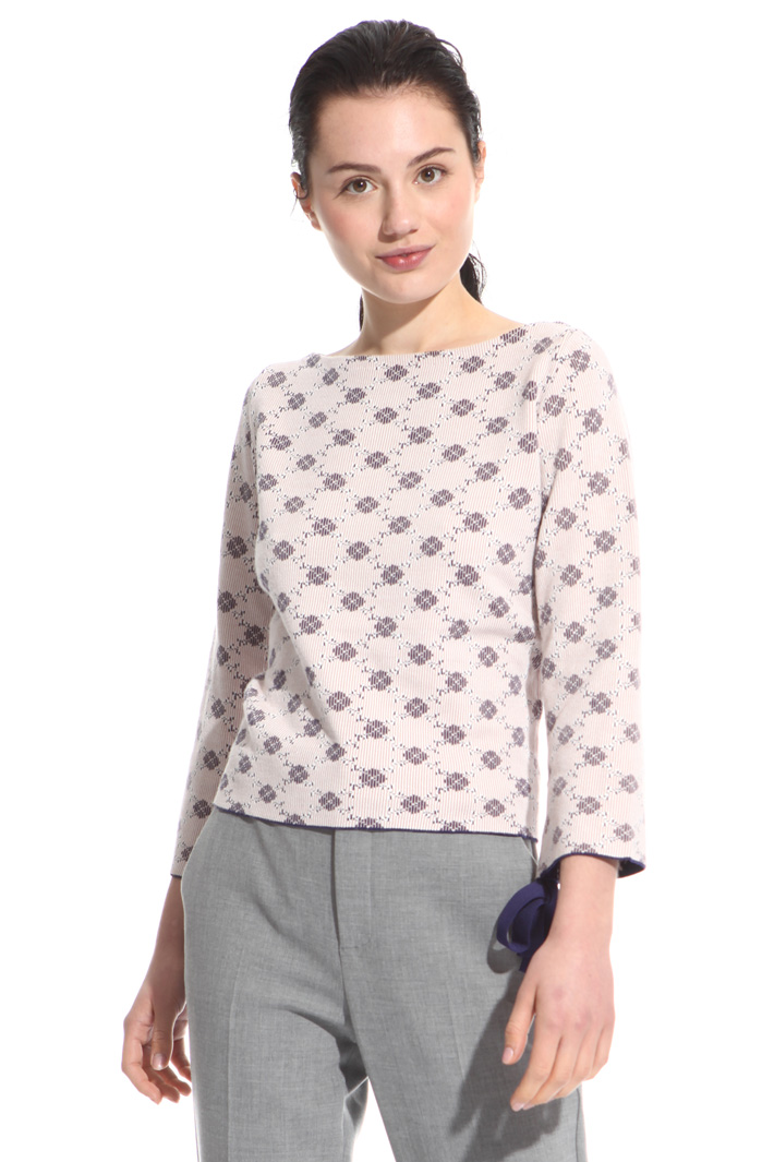Maglia in viscosa jacquard Intrend Maglia in viscosa jacquard Intrend