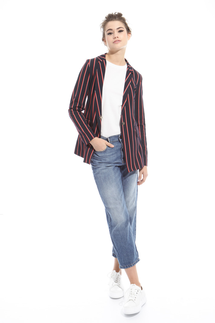 Blazer in jersey taglo a vivo Intrend Blazer in jersey taglo a vivo Intrend