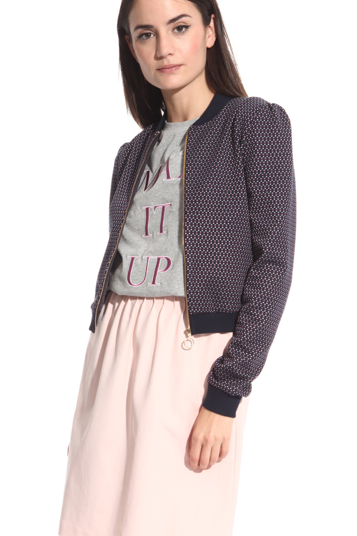 Bomber in jersey jacquard Intrend Bomber in jersey jacquard Intrend