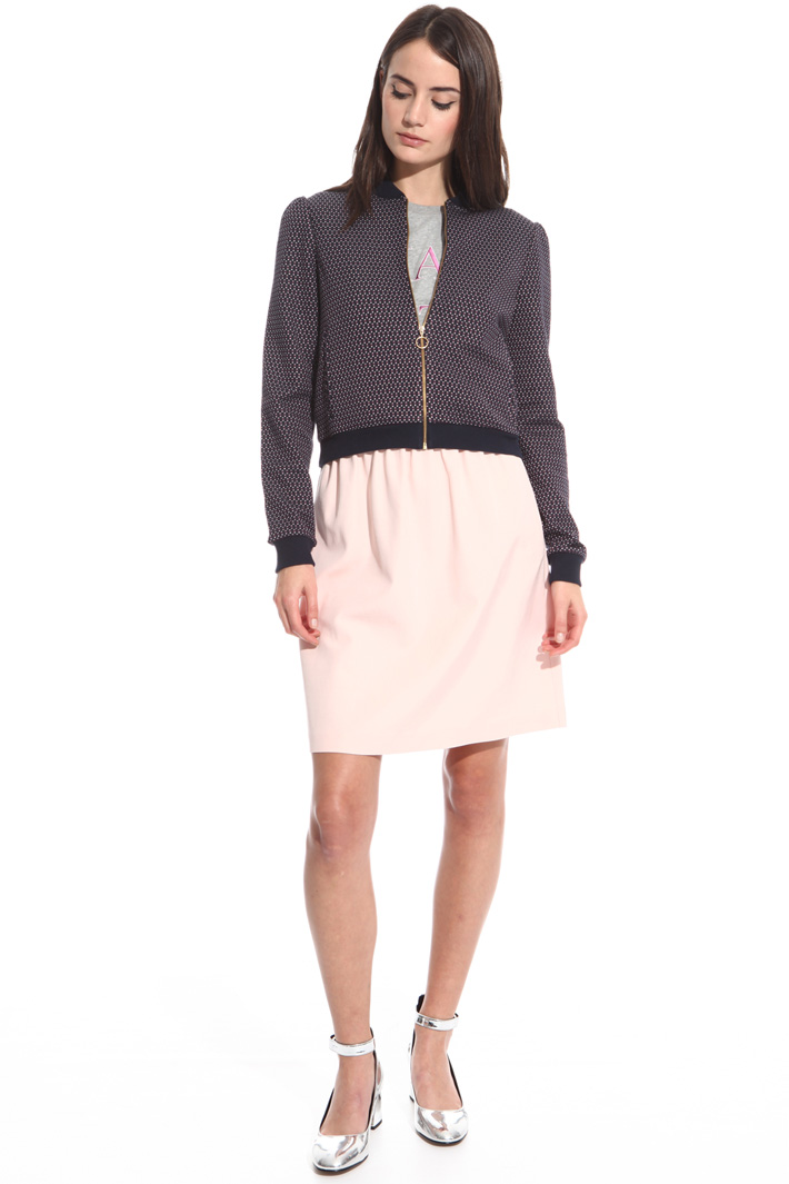 Bomber in jersey jacquard Intrend Bomber in jersey jacquard Intrend