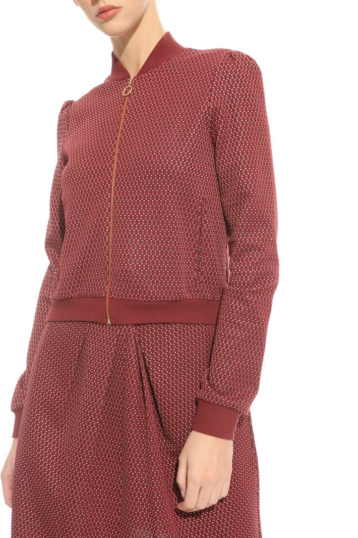 Bomber in jersey jacquard Intrend Bomber in jersey jacquard Intrend