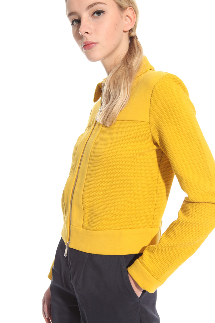 Giacca in jersey piquet Intrend Giacca in jersey piquet Intrend