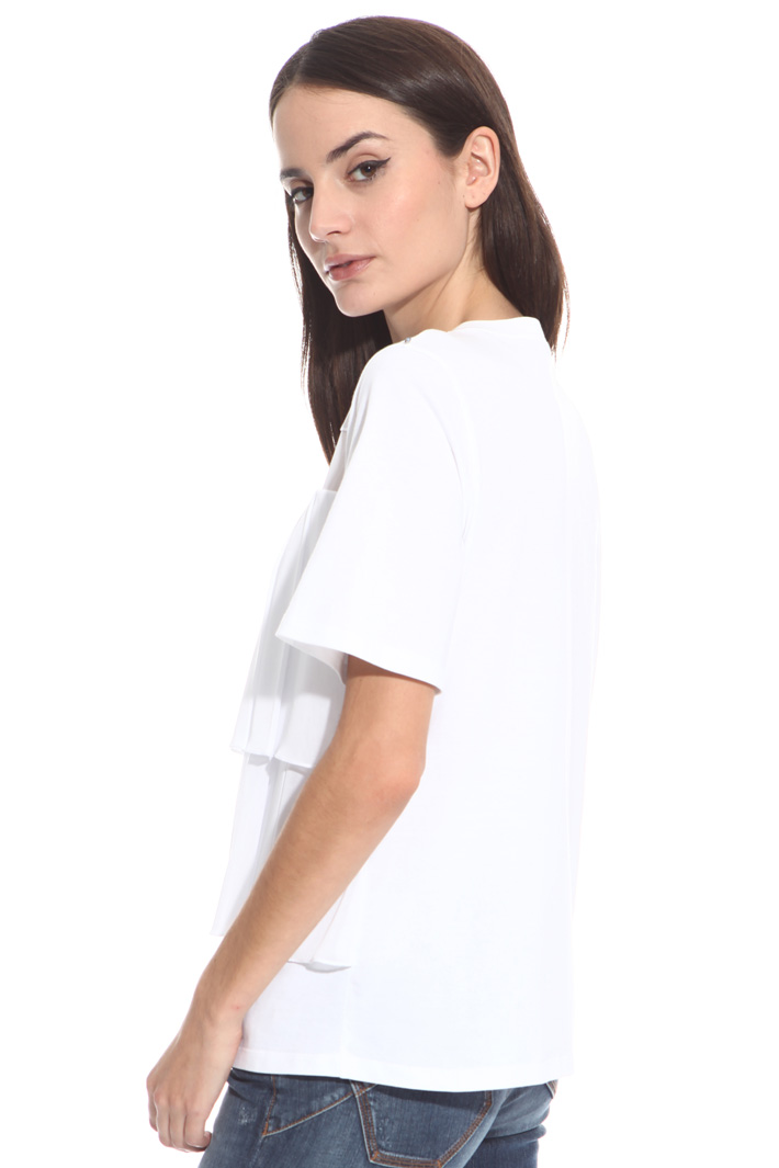 T-shirt con balze trasparenti Intrend T-shirt con balze trasparenti Intrend
