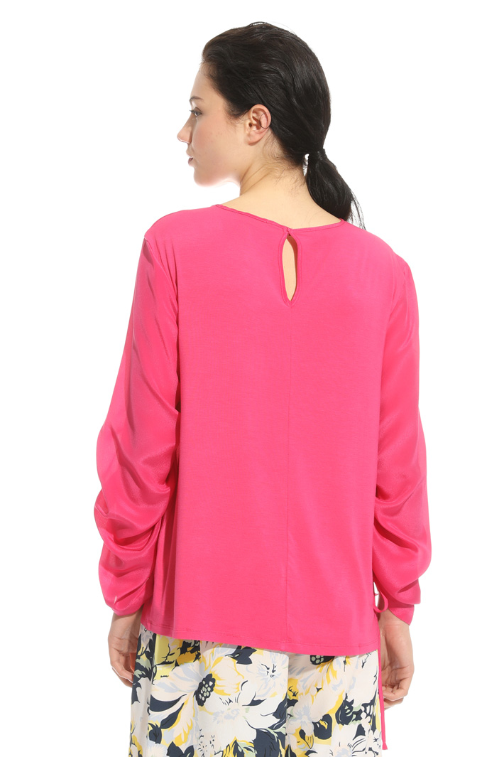 Mixed fabric blouse Intrend Mixed fabric blouse Intrend