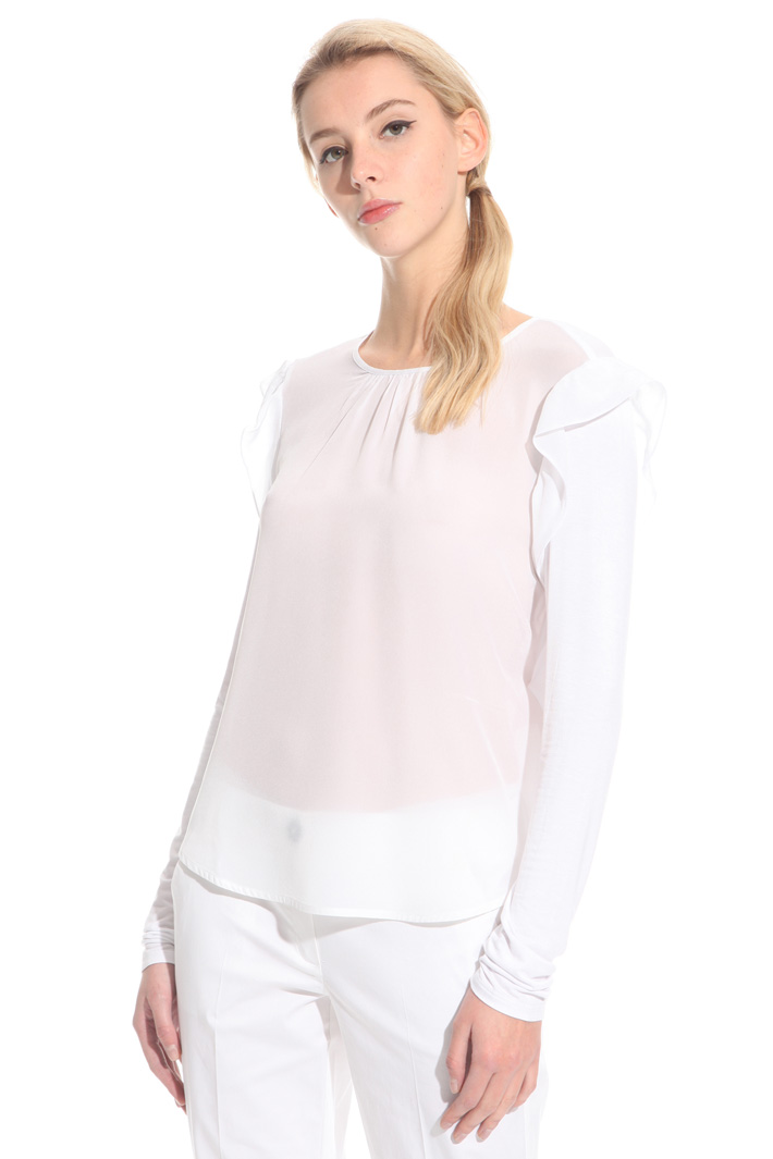 Top in jersey e crepe Intrend Top in jersey e crepe Intrend
