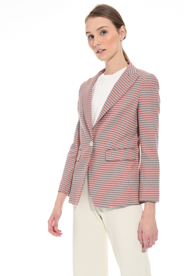 Cotton jacquard blazer Intrend Cotton jacquard blazer Intrend