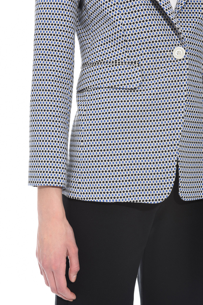 Cotton jacquard blazer Intrend Cotton jacquard blazer Intrend
