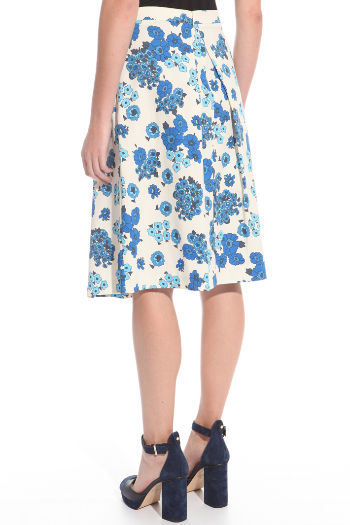 Pleated printed skirt Intrend Pleated printed skirt Intrend