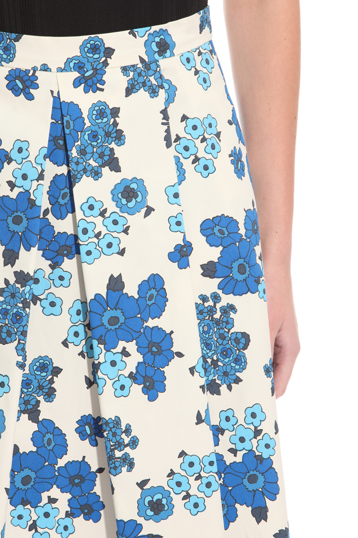 Pleated printed skirt Intrend Pleated printed skirt Intrend