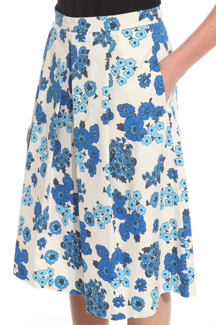Pleated printed skirt Intrend Pleated printed skirt Intrend