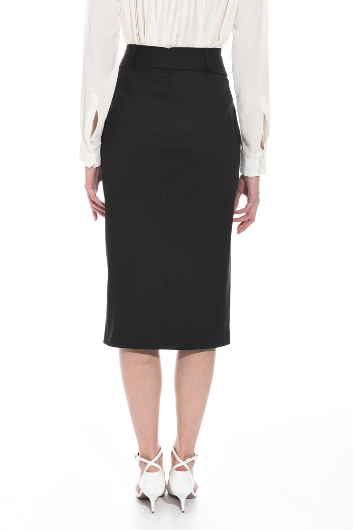 Buttoned gabardine skirt Intrend Buttoned gabardine skirt Intrend