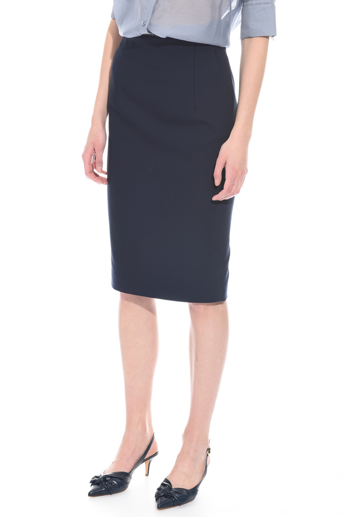 Stretch cotton pencil skirt Intrend Stretch cotton pencil skirt Intrend