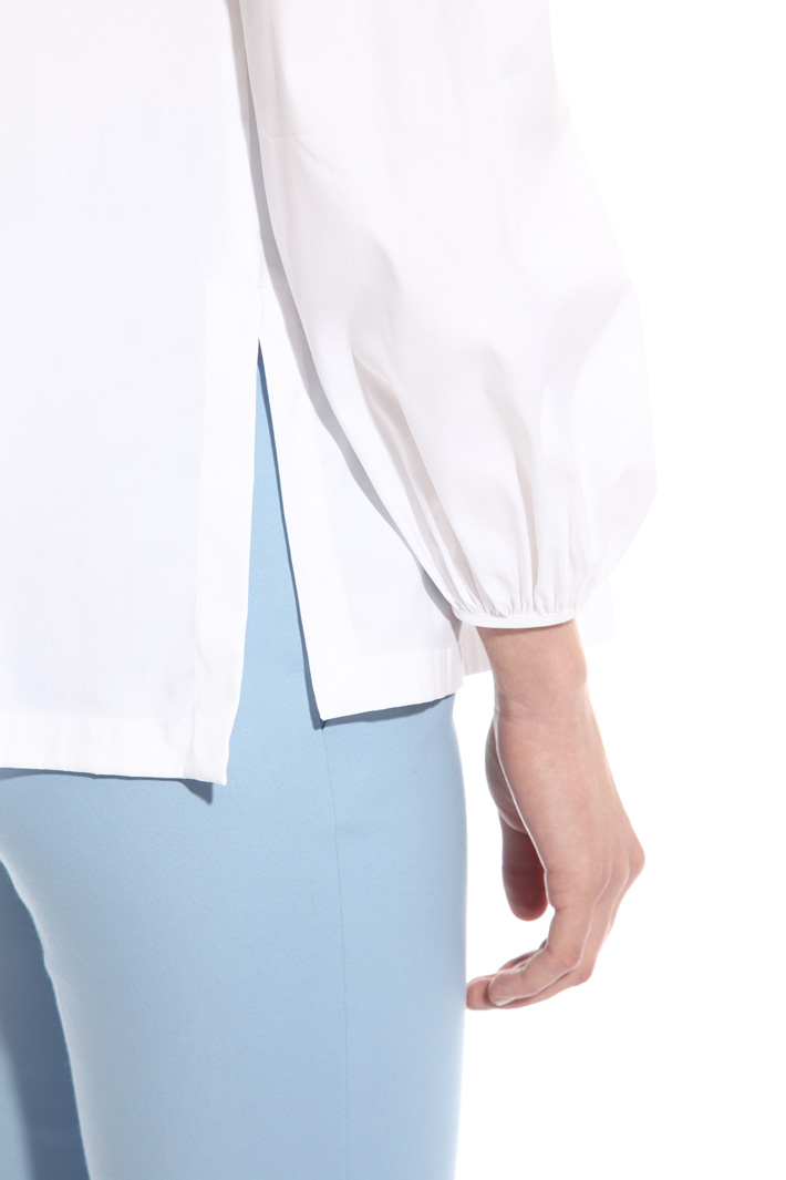 Tulle and poplin blouse Diffusione Tessile Tulle and poplin blouse Diffusione Tessile