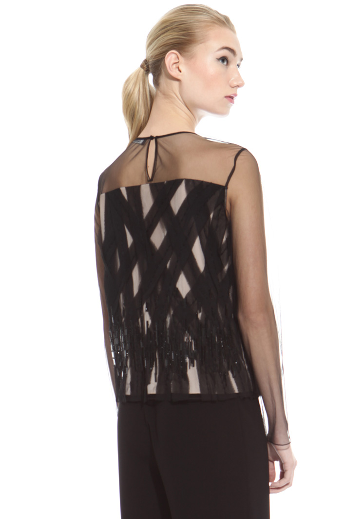 Top in tulle ricamato Intrend Top in tulle ricamato Intrend