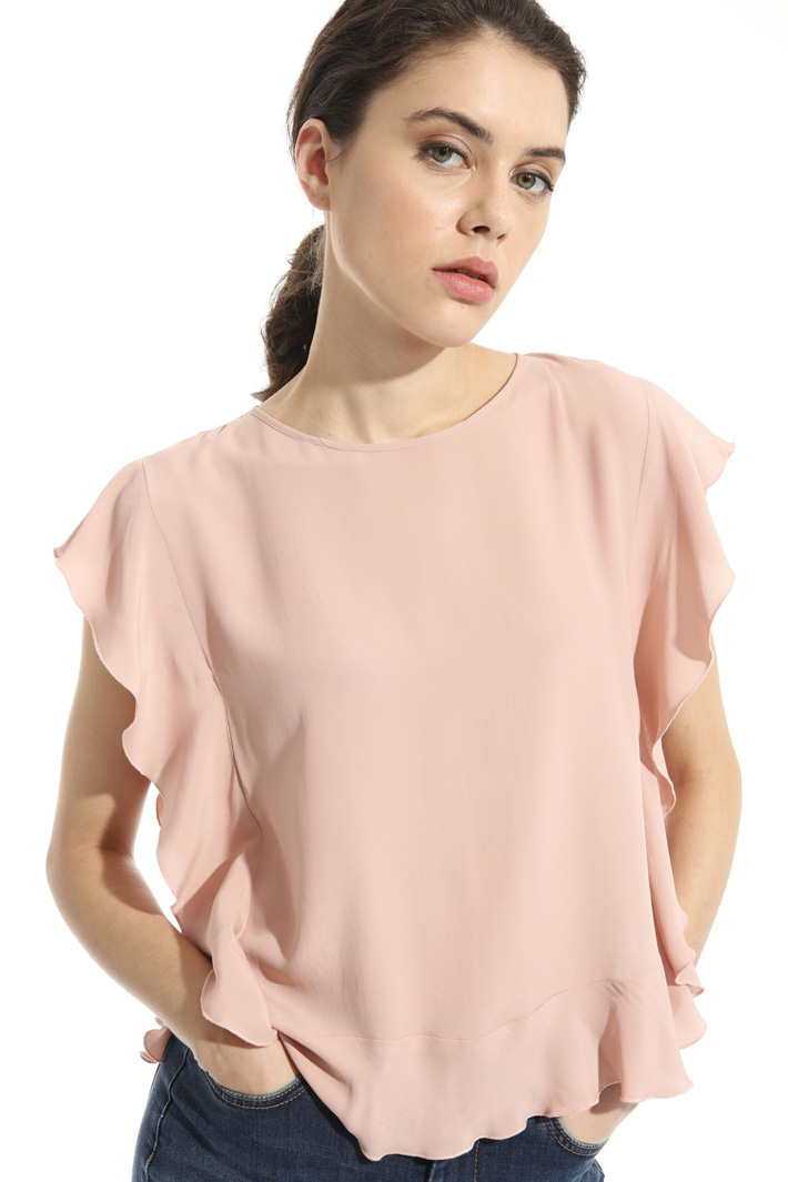 Crepe fabric top Intrend Crepe fabric top Intrend