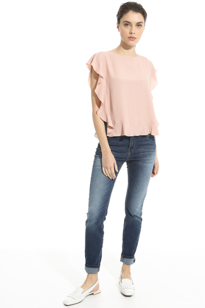 Crepe fabric top Intrend Crepe fabric top Intrend