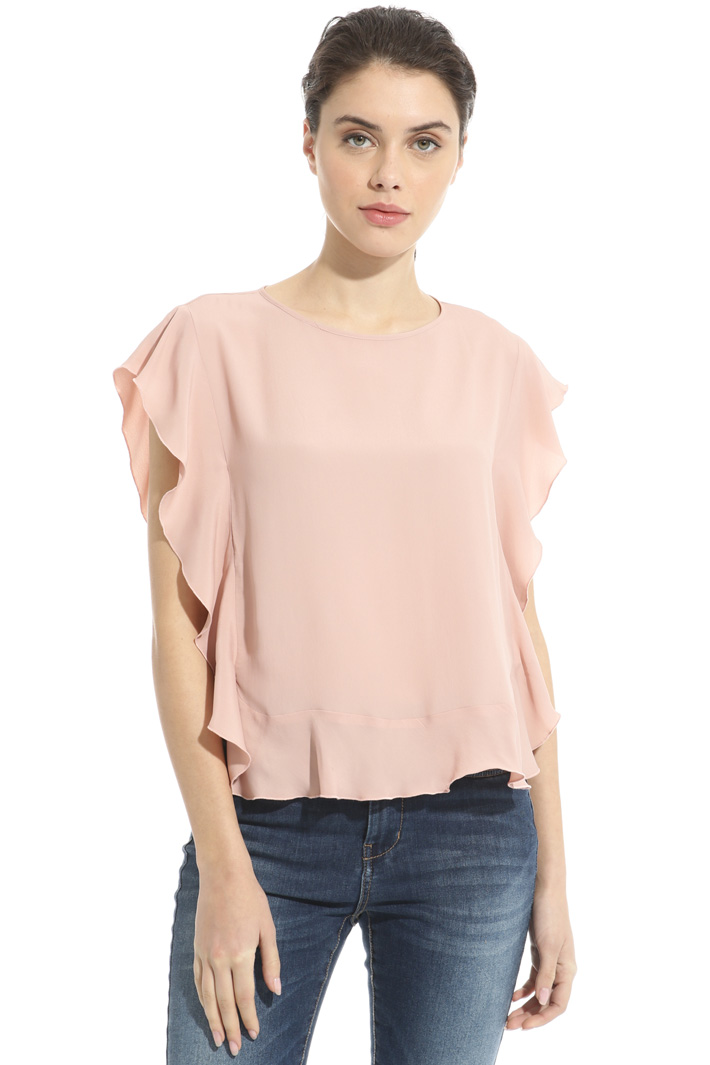 Crepe fabric top Intrend Crepe fabric top Intrend