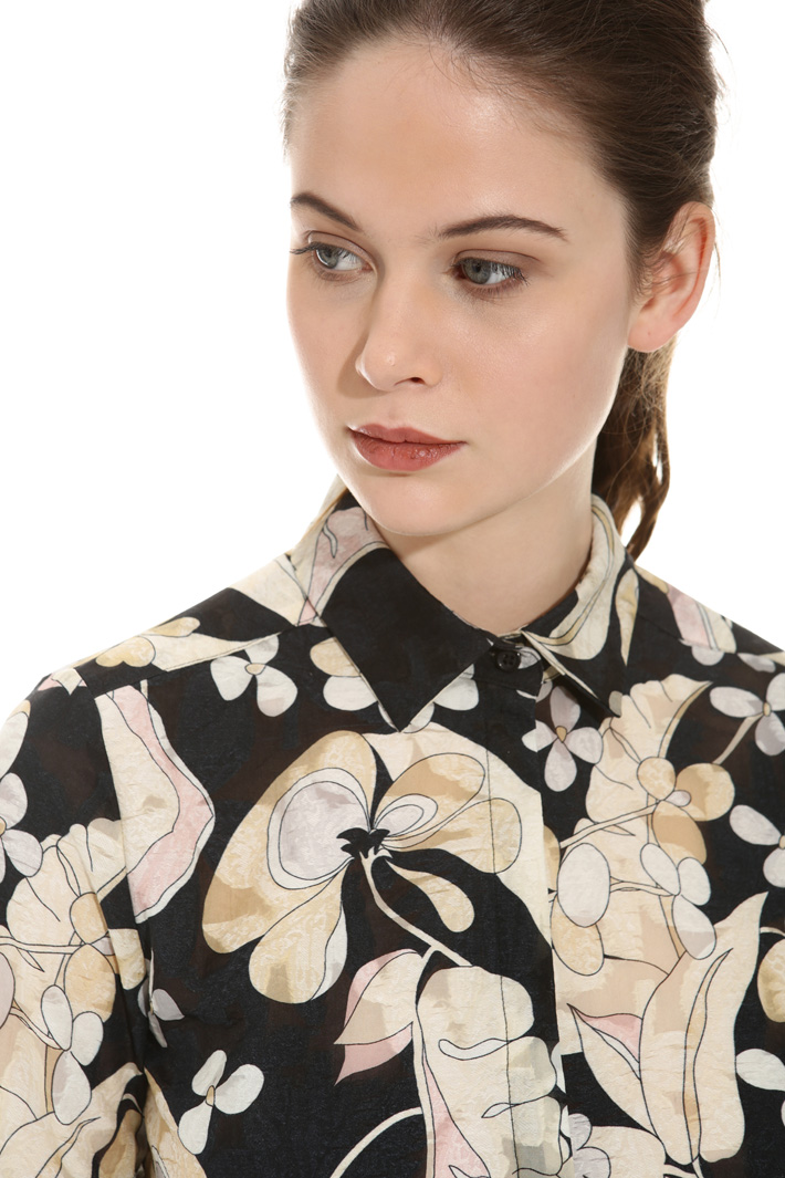 Fil coupé organza shirt Intrend Fil coupé organza shirt Intrend