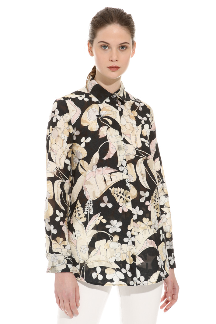 Fil coupé organza shirt Intrend Fil coupé organza shirt Intrend