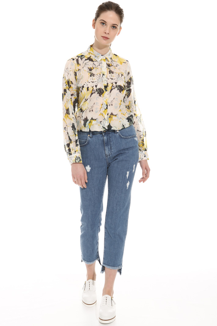 Printed voilé shirt Intrend Printed voilé shirt Intrend