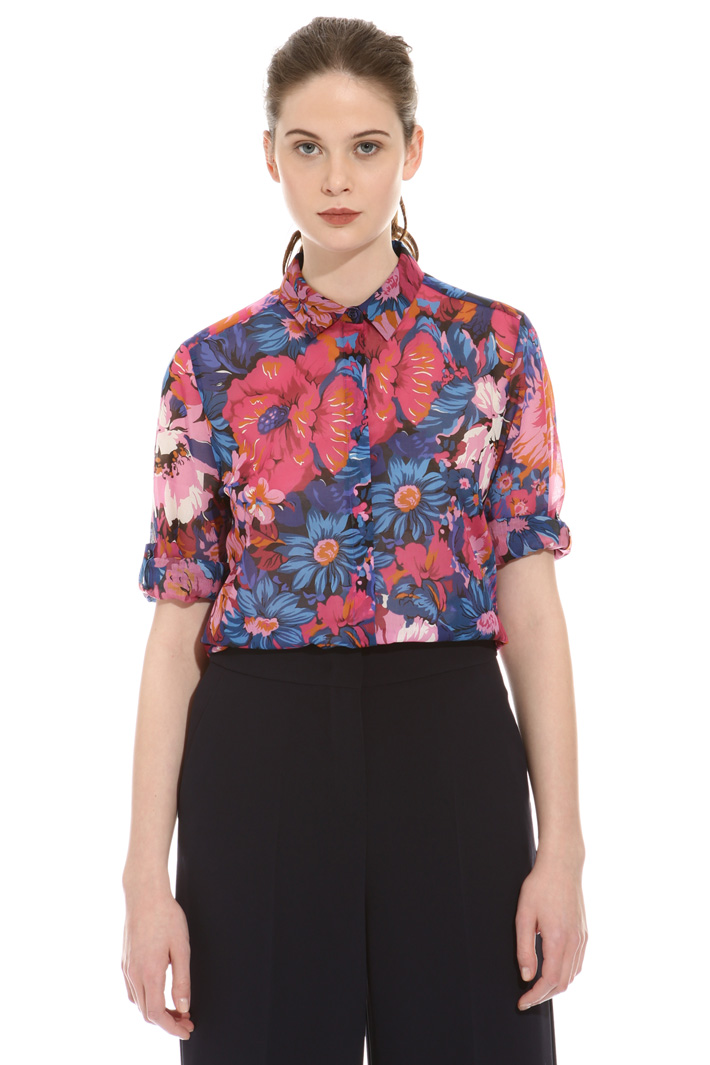 Printed voilé shirt Intrend Printed voilé shirt Intrend