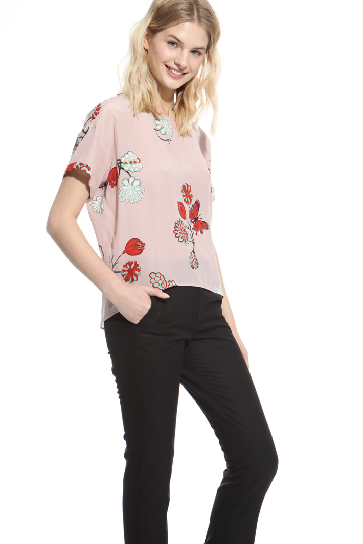 Printed silk top Intrend Printed silk top Intrend